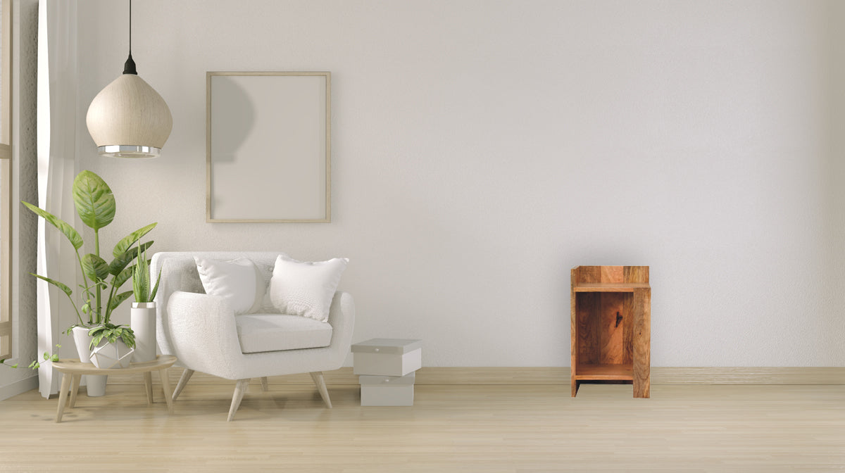 Oak-ish Box Nightstand