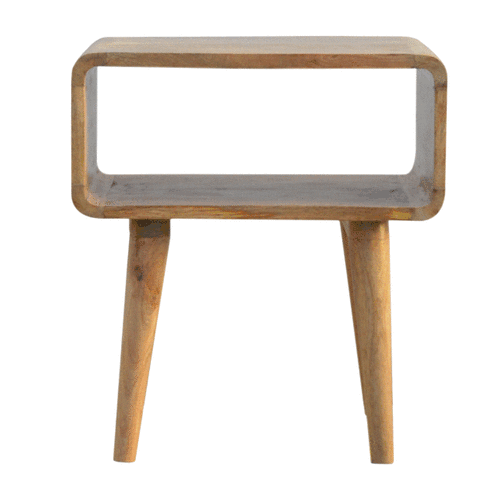 Curved Open nightstand