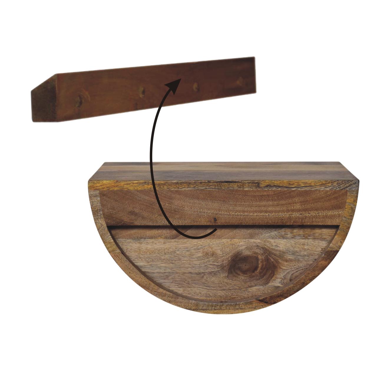 Crescent Floating Nightstand