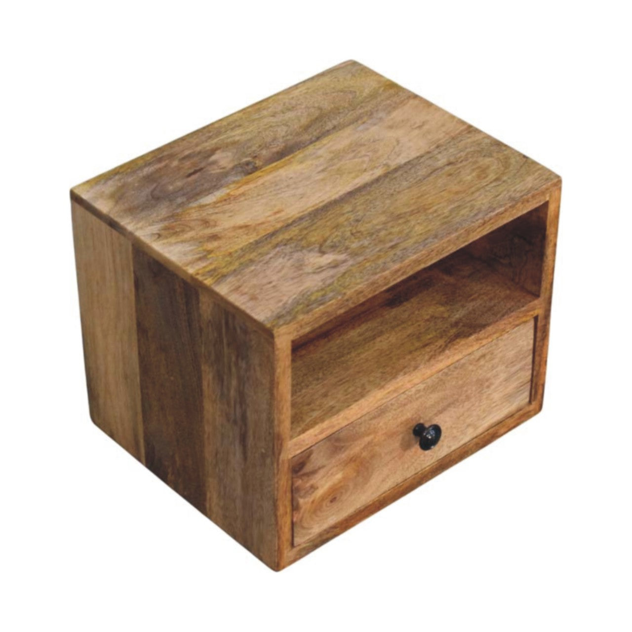 Solis 1-Drawer Oak-ish Wall Mounted Nightstand