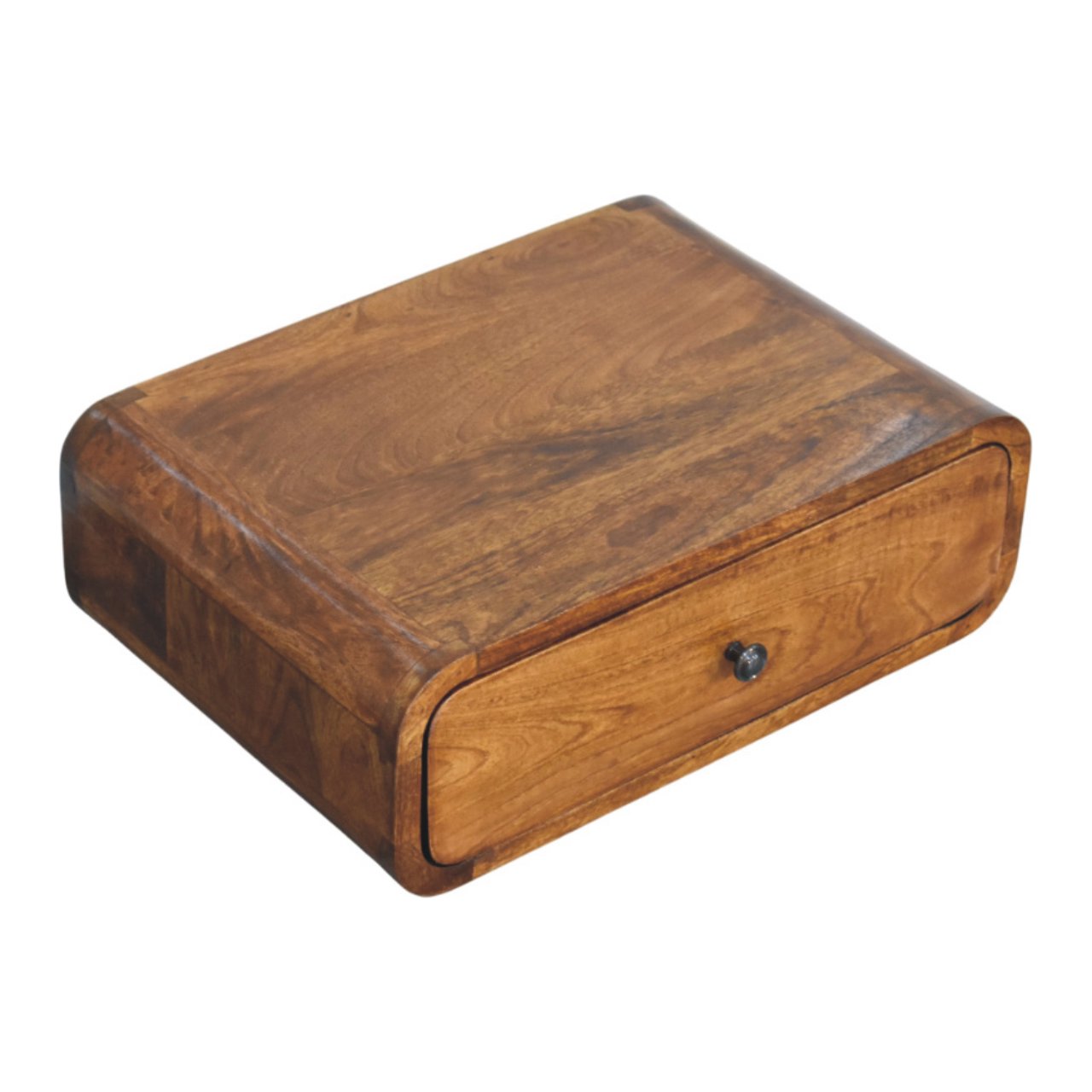 Avora Wall-Mounted Chestnut 1 Drawer Nightstand