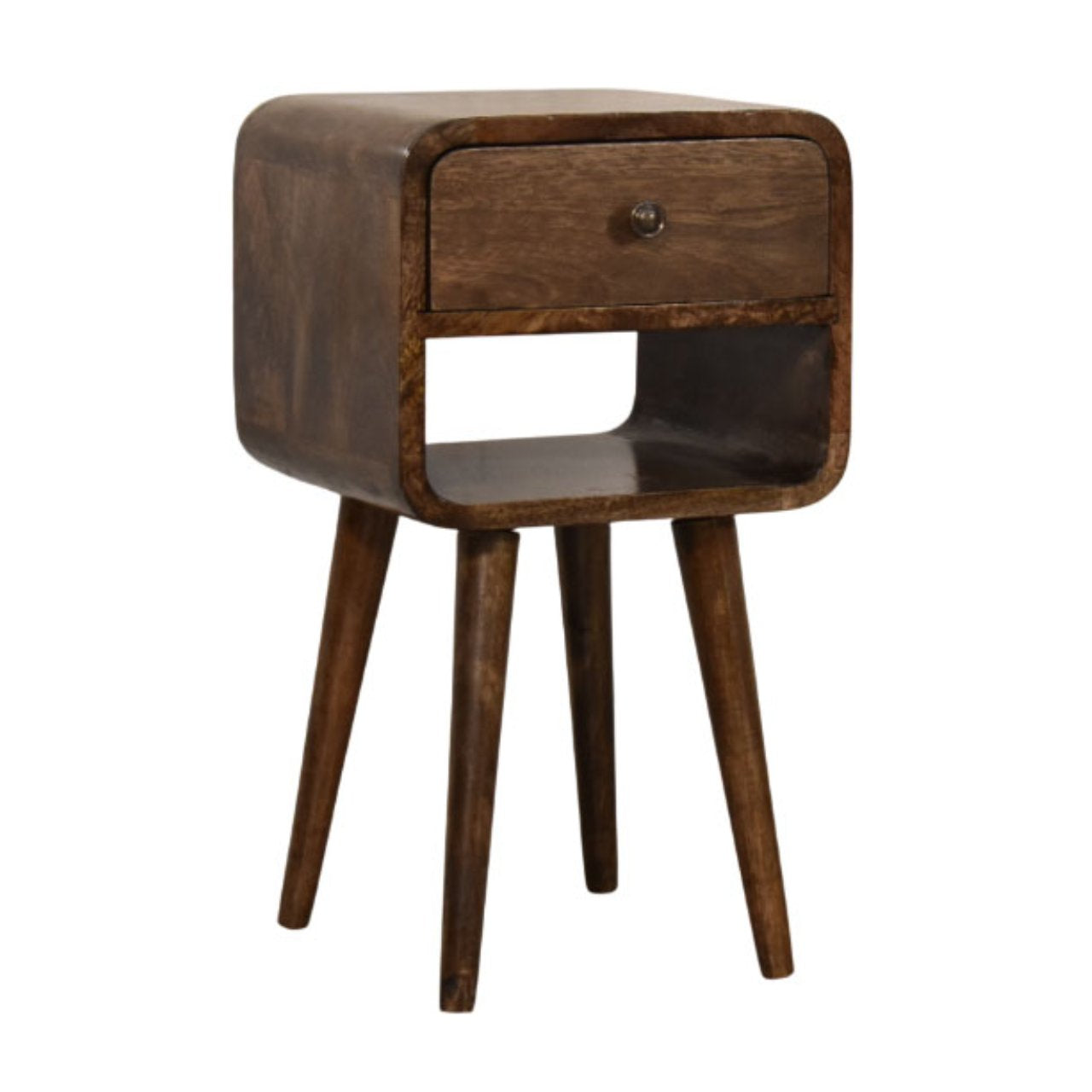 Rounded Open Shelf Bedside