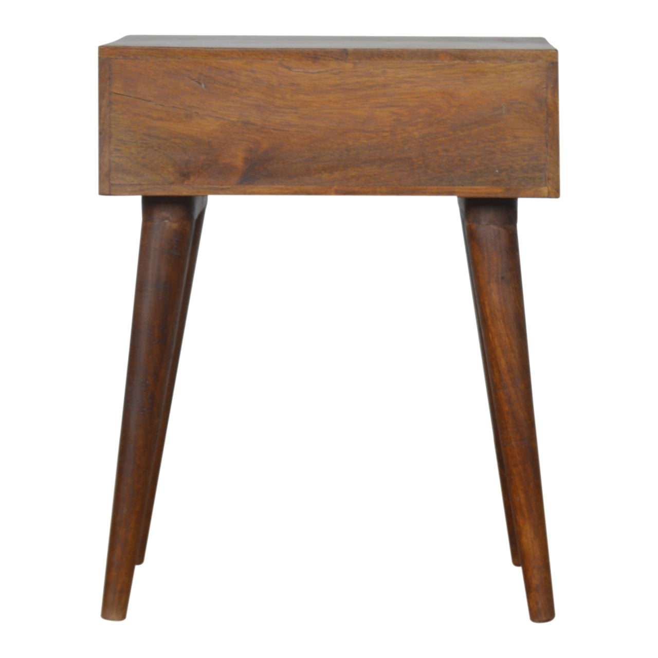 Brass Inlay Chevron Nightstand