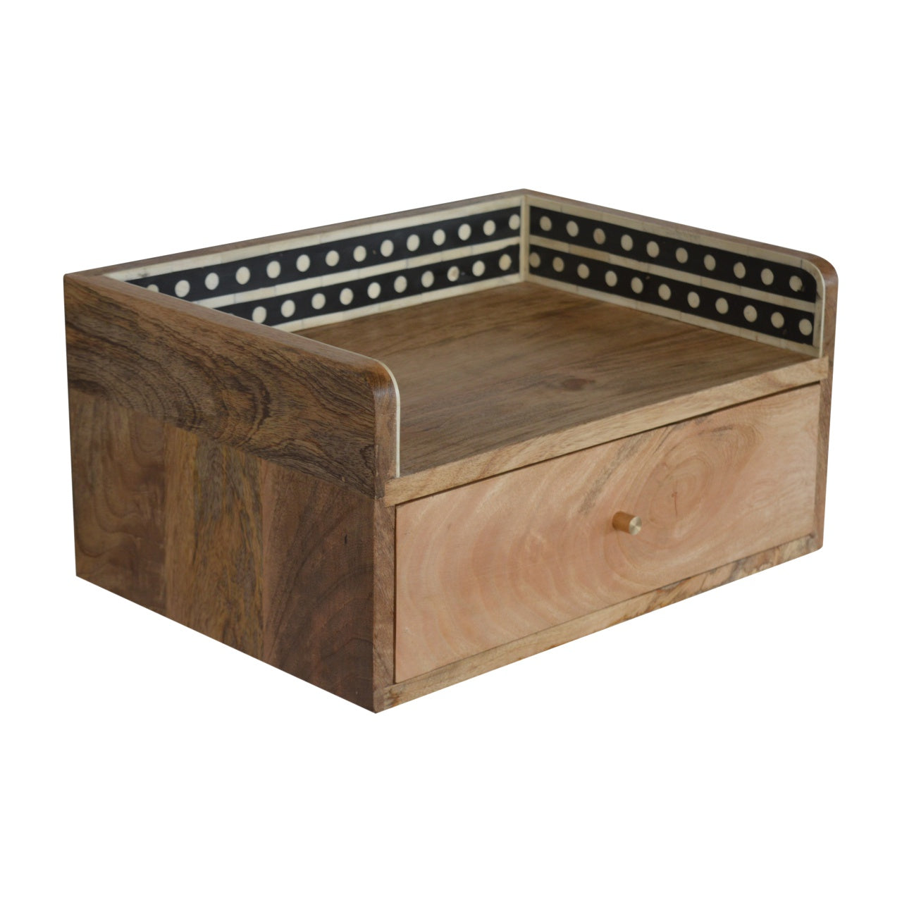 Bone Inlay Gallery Floating Nightstand