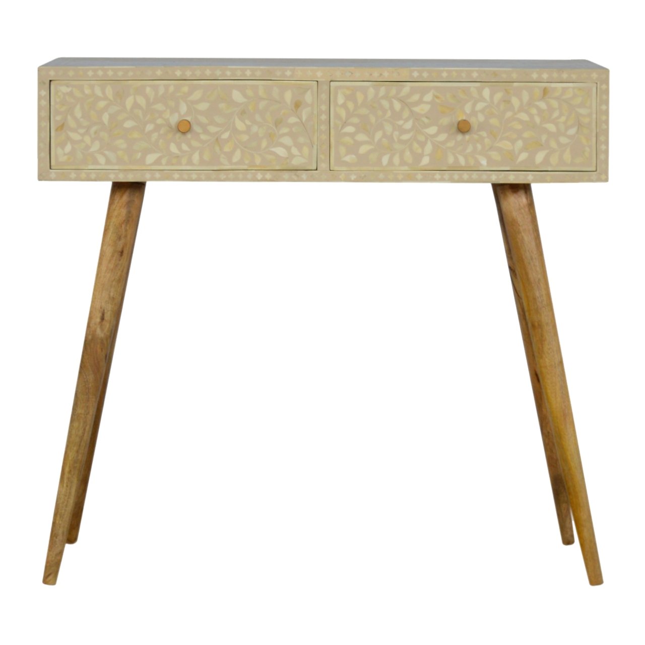 Spindle Rattan Console Table