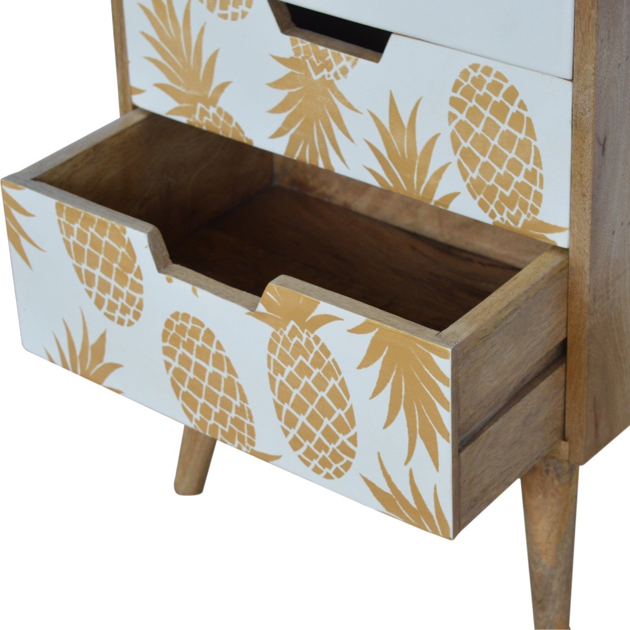 Pineapple Screen Printed Nightstand