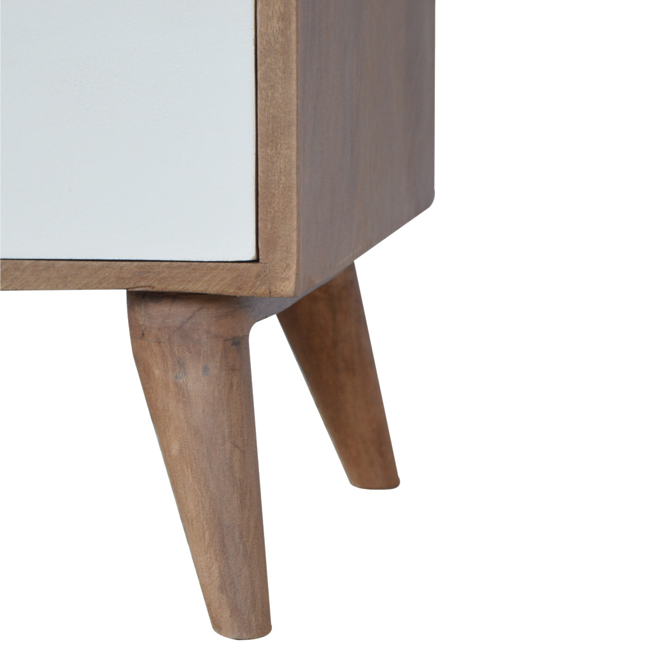 White Painted Nightstand Table
