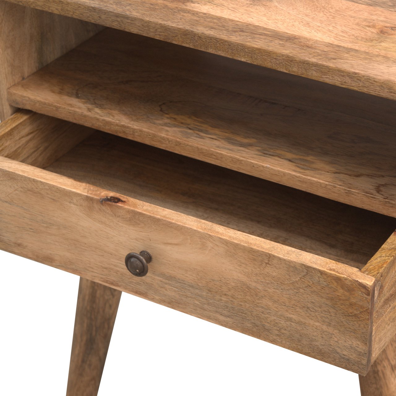 Modern Nightstand with Open Slot