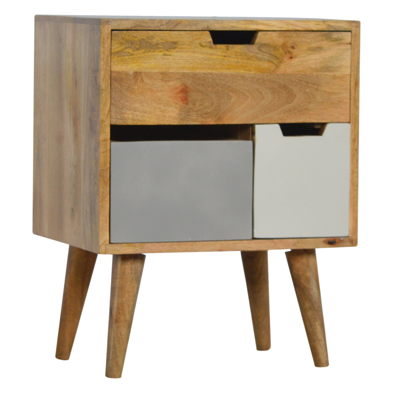 Removeable Grey and White Nightstand