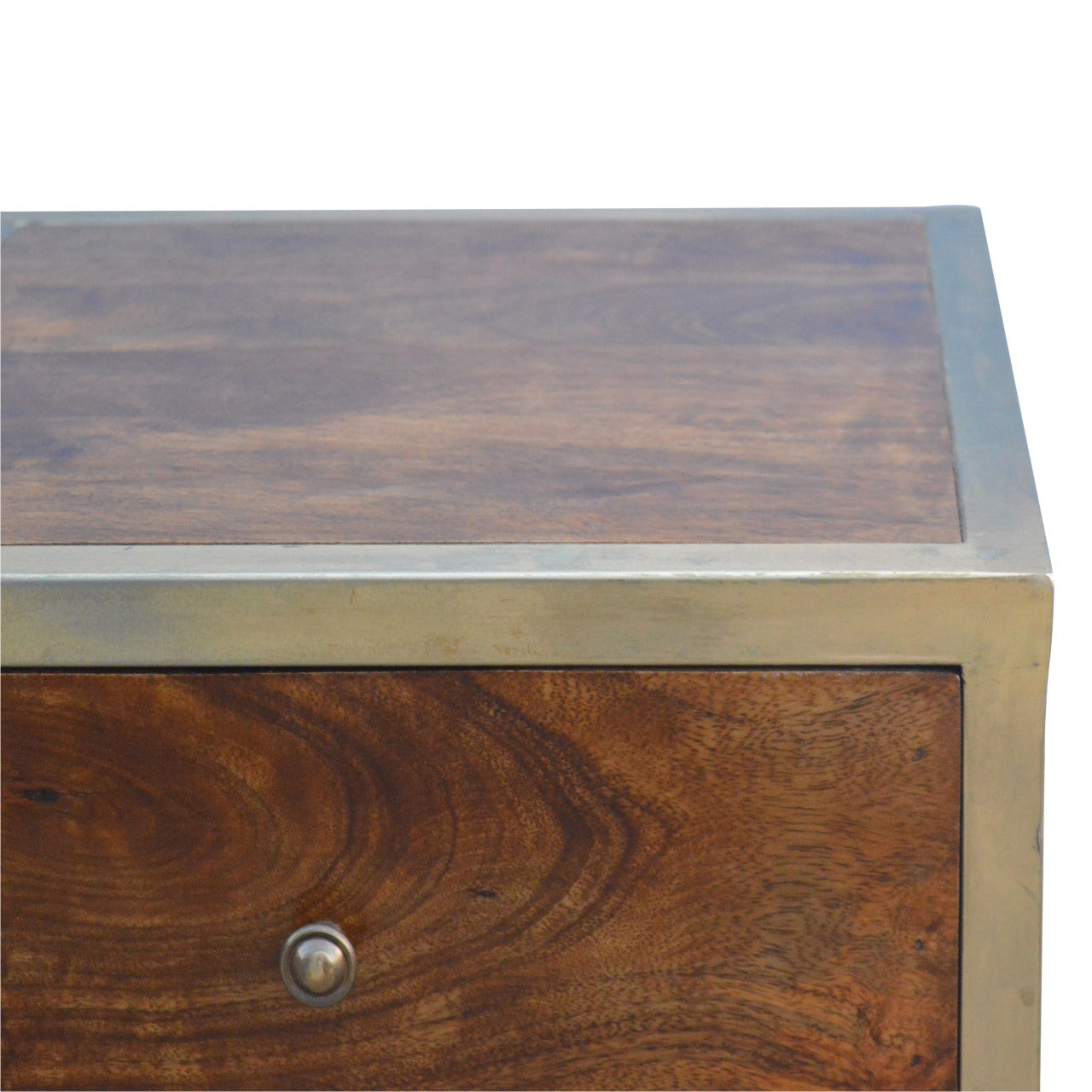 Gold Iron Frame Nightstand