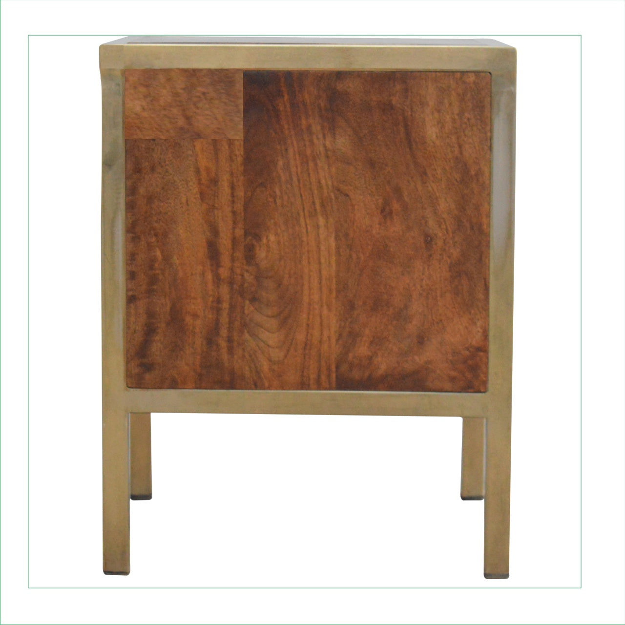 Gold Iron Frame Nightstand