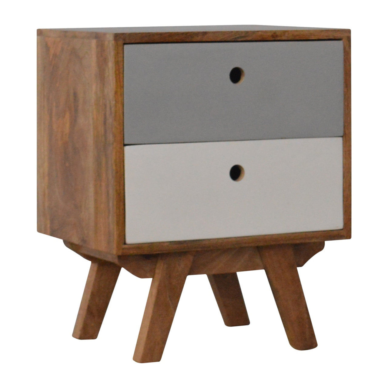 Two Tone Hand Painted Nightstand