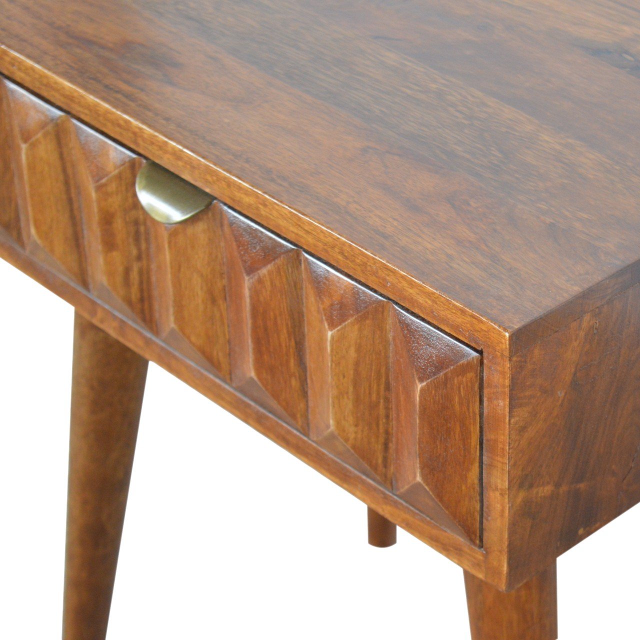 Carved Chestnut Nightstand