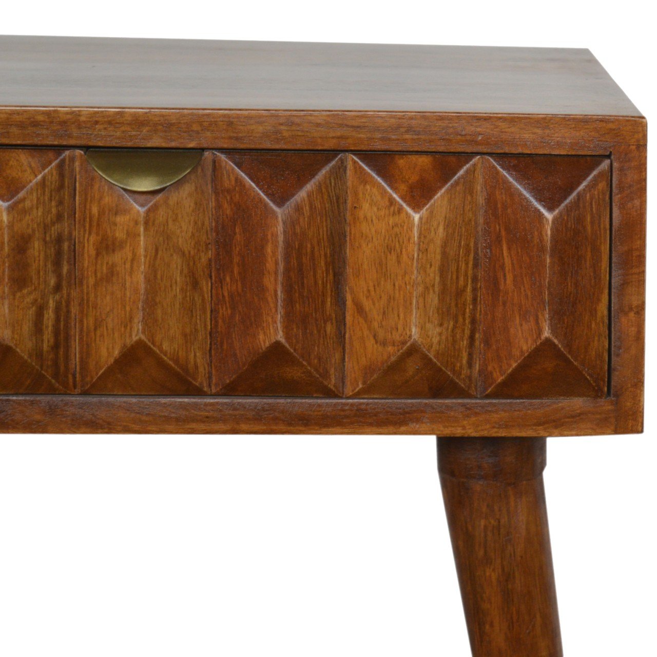 Carved Chestnut Nightstand