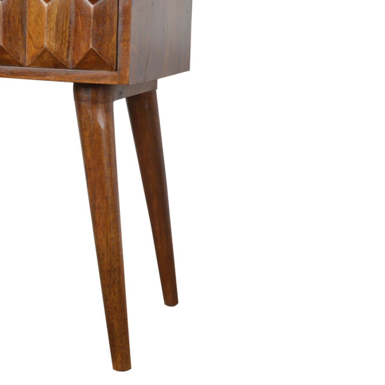 Carved Chestnut Nightstand
