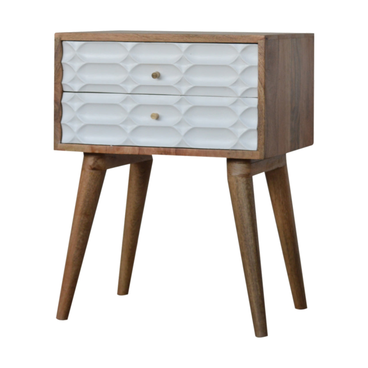 Capsule Carved Nightstand