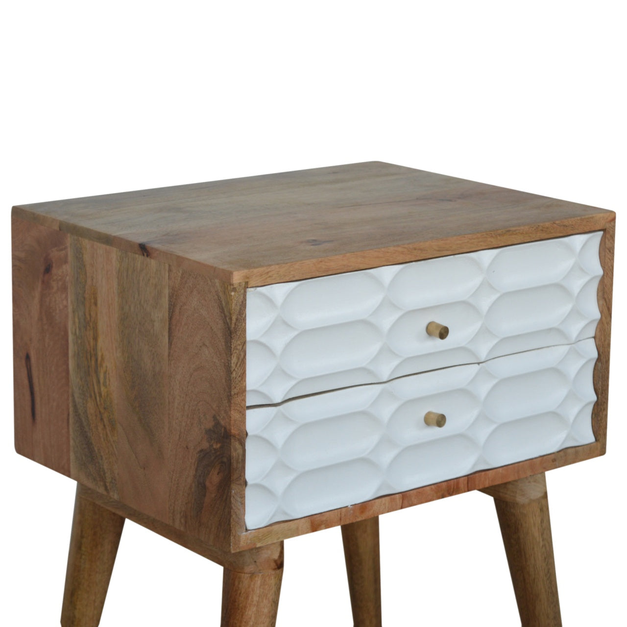 Capsule Carved Nightstand